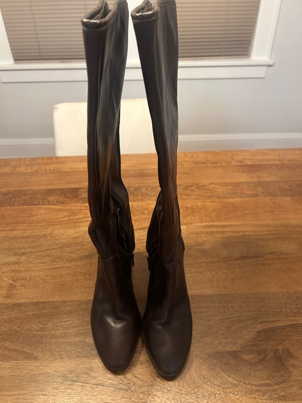 Vince Camuto Women's Over-the-Knee Leather Boots in Dark Brown